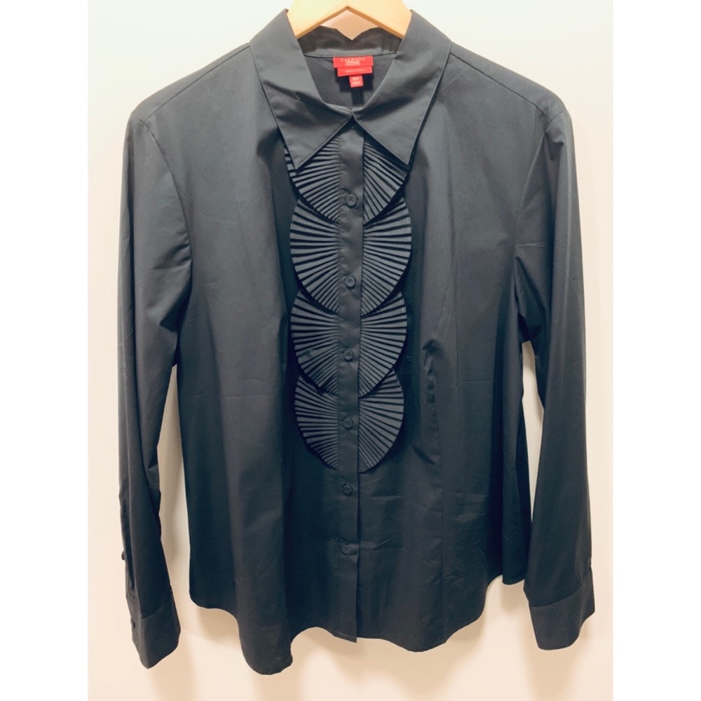 Talbots Black Tuxedo Shirt, 18W Petite (NWOT)